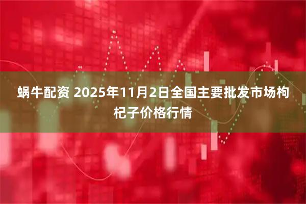 蜗牛配资 2025年11月2日全国主要批发市场枸杞子价格行情