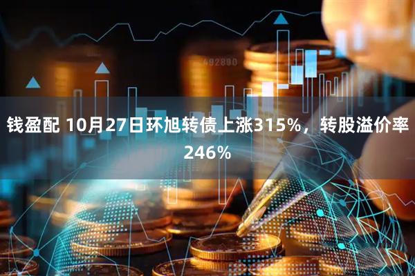 钱盈配 10月27日环旭转债上涨315%，转股溢价率246%
